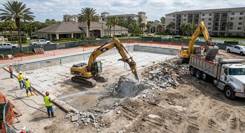 Commercial Pool Removal in Katy, TX
