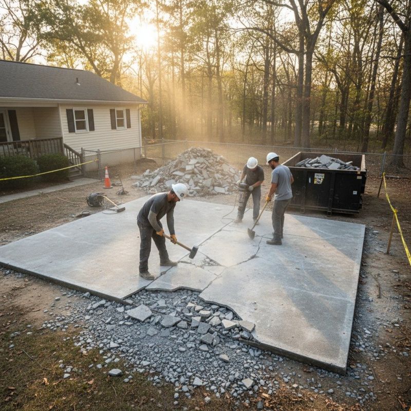 Patio Slab Demolition in Bergen County, NJ