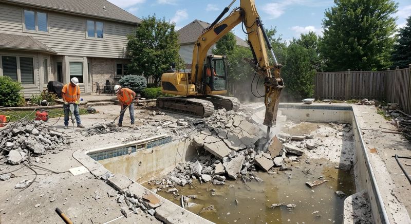 Pool Deck Demolition in Sacramento, CA