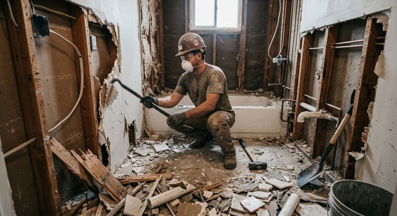 Bathroom Demolition in Bergen County, NJ