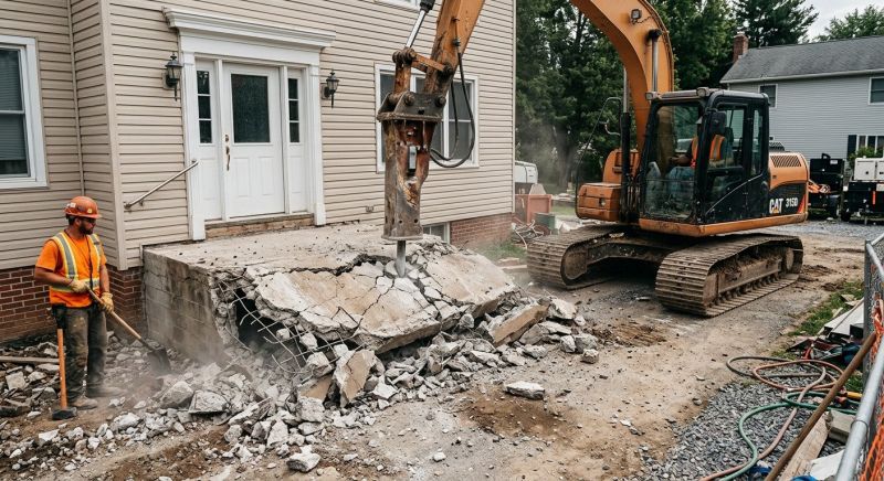 Concrete Porch Removal in Bergen County, NJ