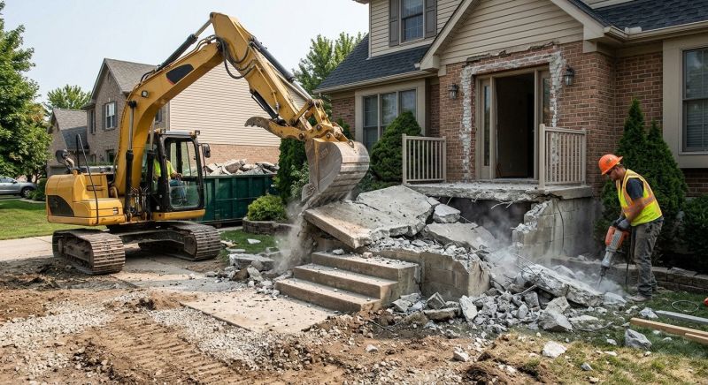 Concrete Steps Demolition in Sacramento, CA