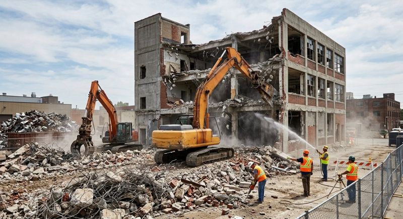 Factory Demolition in Sacramento, CA