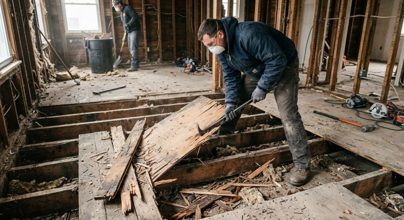 Hardwood Floor Demolition in Bergen County, NJ