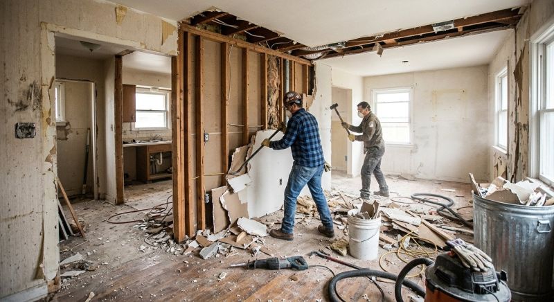 Kitchen Wall Demolition in Frederick, MD