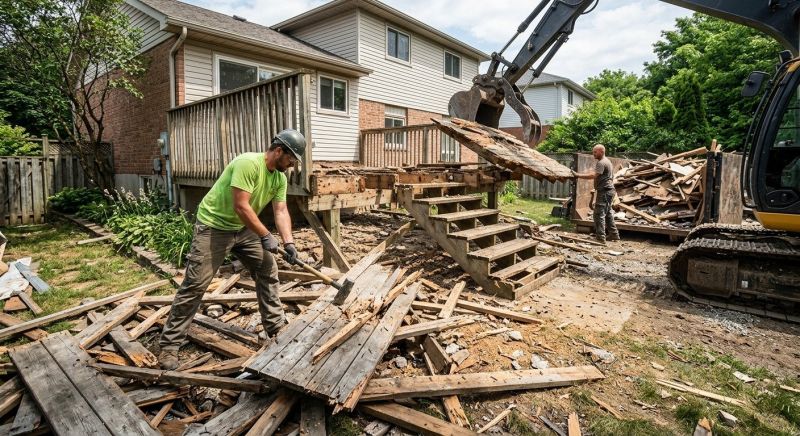 Pool Deck Demolition in Bergen County, NJ