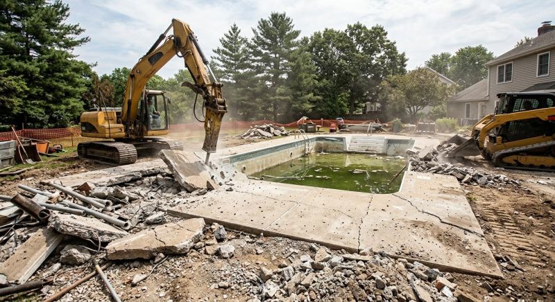 Pool Deck Demolition in Sacramento, CA