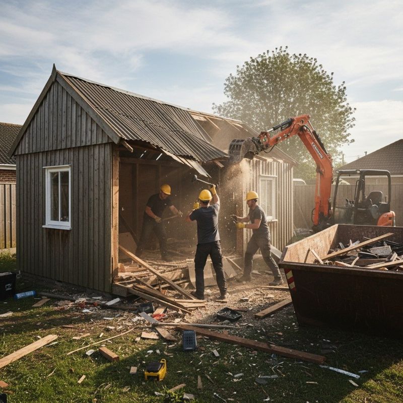 Shed Demolition in Sacramento, CA