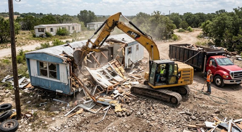 Trailer Home Demolition in Sacramento, CA