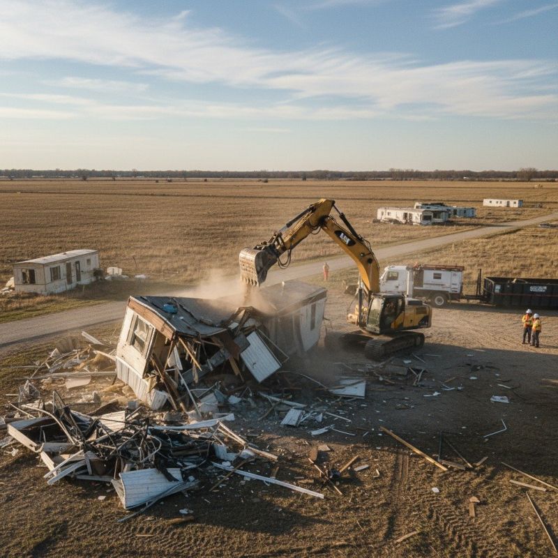 Trailer Home Demolition in Sacramento, CA