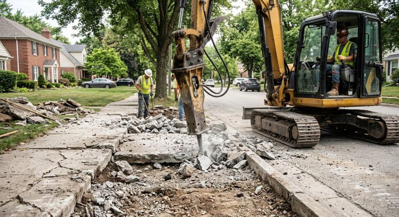 Walkway Demolition in Sacramento, CA